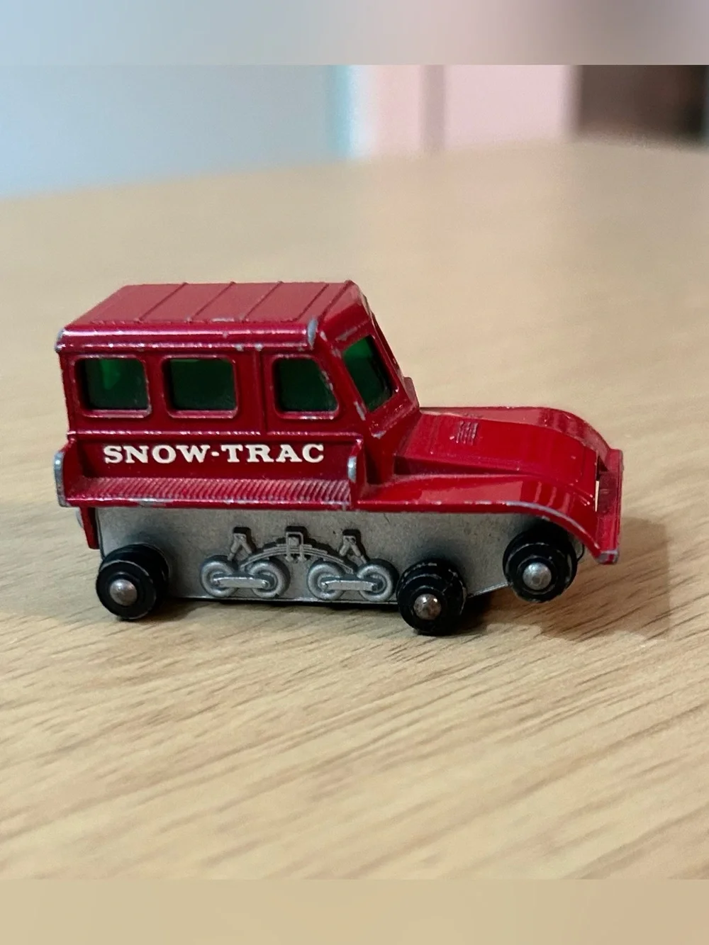 Snow Trac Tractor Matchbox Car